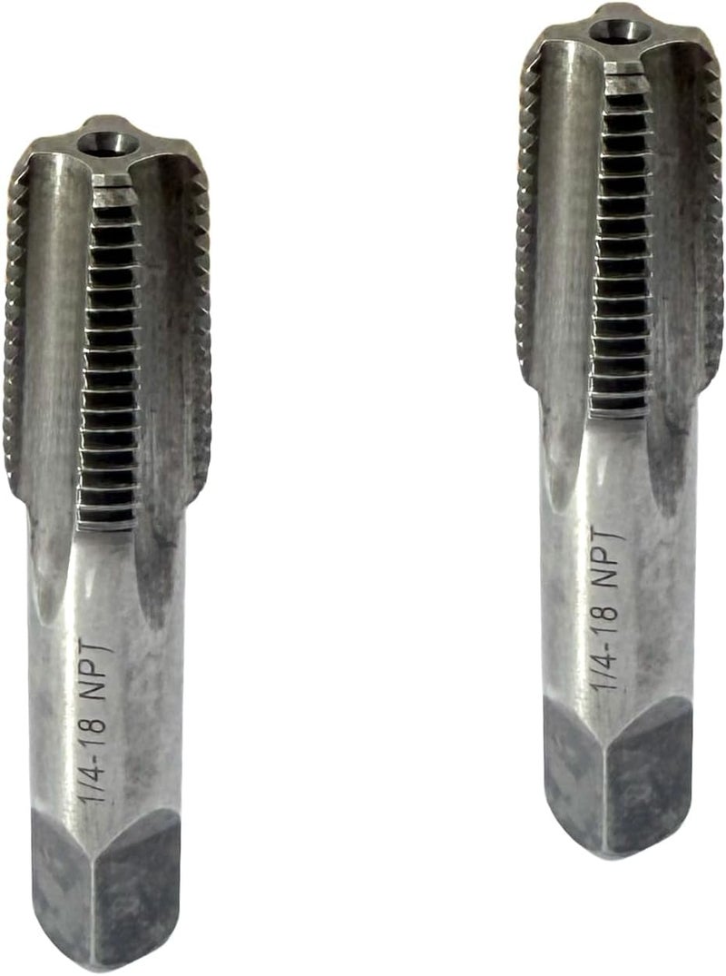 Smsucfuda 2 Pcs 1/2 NPT Hand Threading Tap,Carbon Steel NPT Pipe Taps for Plumbing Projects,Auto Repairs and Other Various DIY Thread Cutting Tools Small Poject - Image 4
